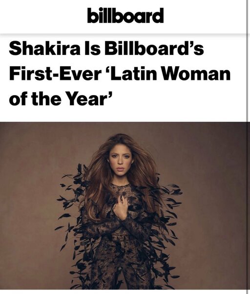 25 Avril - This is such an honor, thank you so much! See you guys May 6th  @billboard   @billboardlatin
